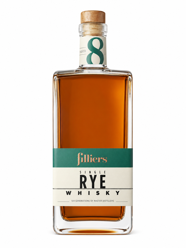 Filliers, Single Rye 8 ans, Rye Whiskey, Belgique, 0.5 Whisky/Whiskey