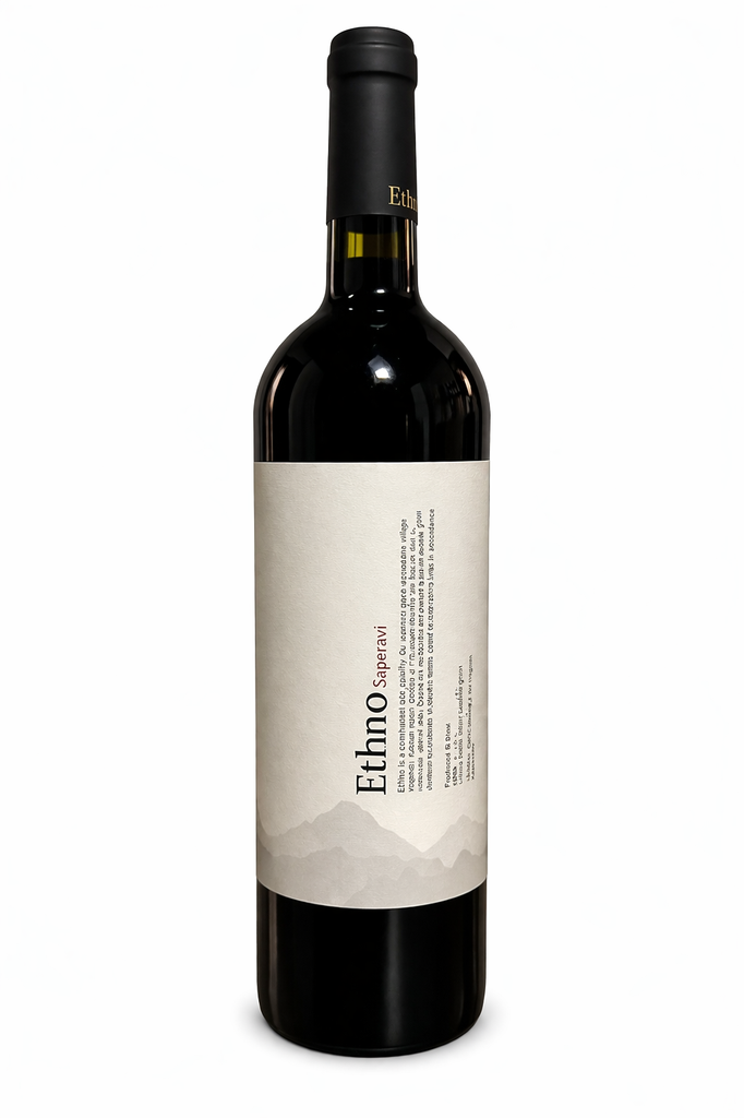 Ethno, Saperavi, 2020, Kakheti Valley, Georgie, 0.75 Rouge
